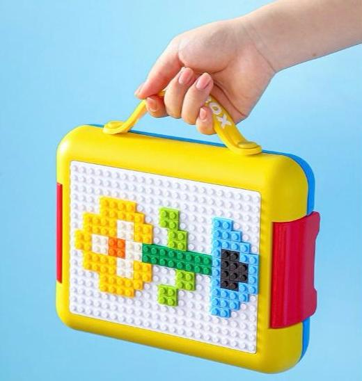 ZS - DIY Building Blocks Leakproof Microwave School Kids Lunch Box