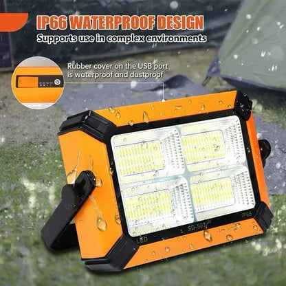  ZS - 100W LED Solar Portable Work Light with Built in Powerbank