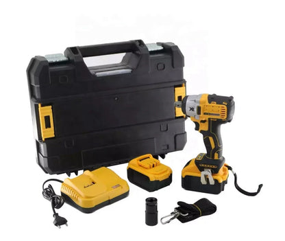 ZS - 2 in 1 Cordless 21V Power Tool Set - 1/4 Inch Impact Wrench + Angle Grinder