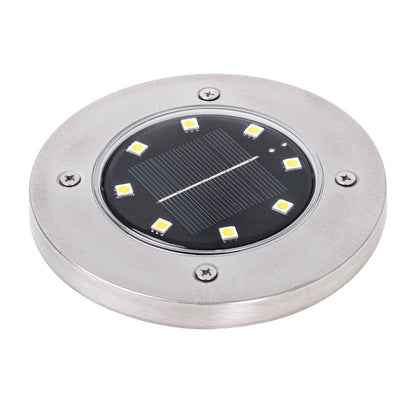 ZS  - 4PCS Solar Powered 8 LED Ground Light For Borders Driveway Pathways
