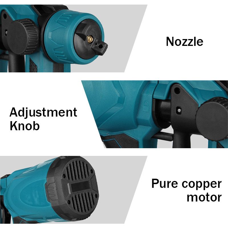 ZS - 21V Cordless Portable and Powerful Brushless Paint Spray Gun
