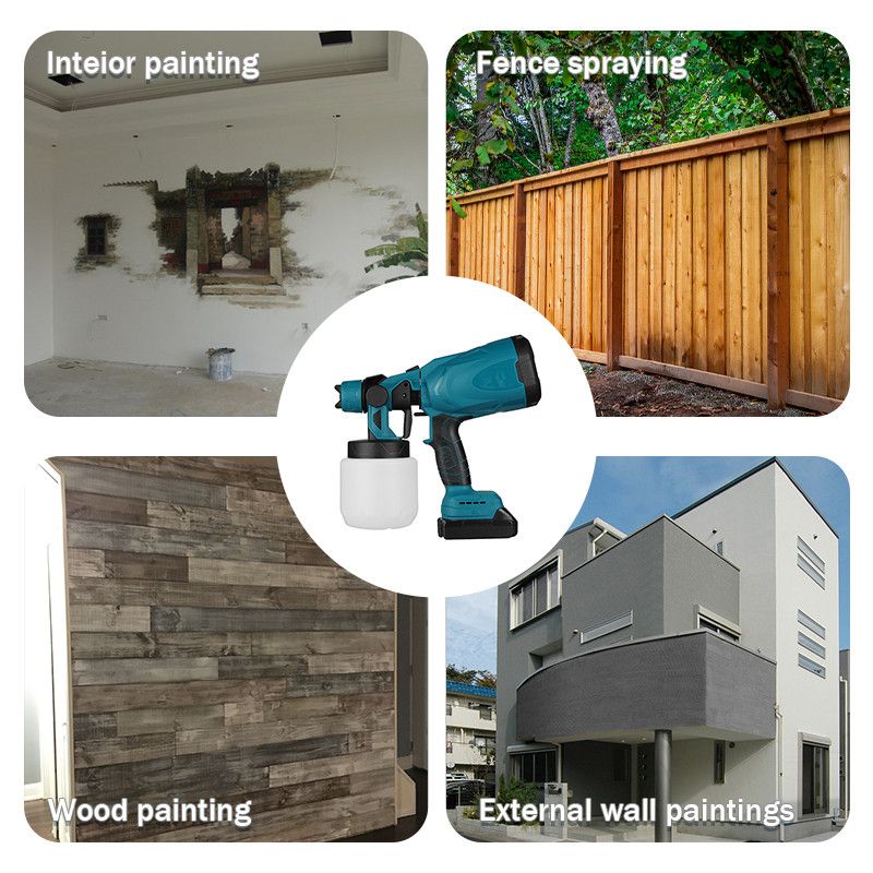 ZS - 21V Cordless Portable and Powerful Brushless Paint Spray Gun