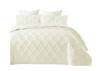 ZS - 5pcs Super King MOKKA Quilted Bedspread