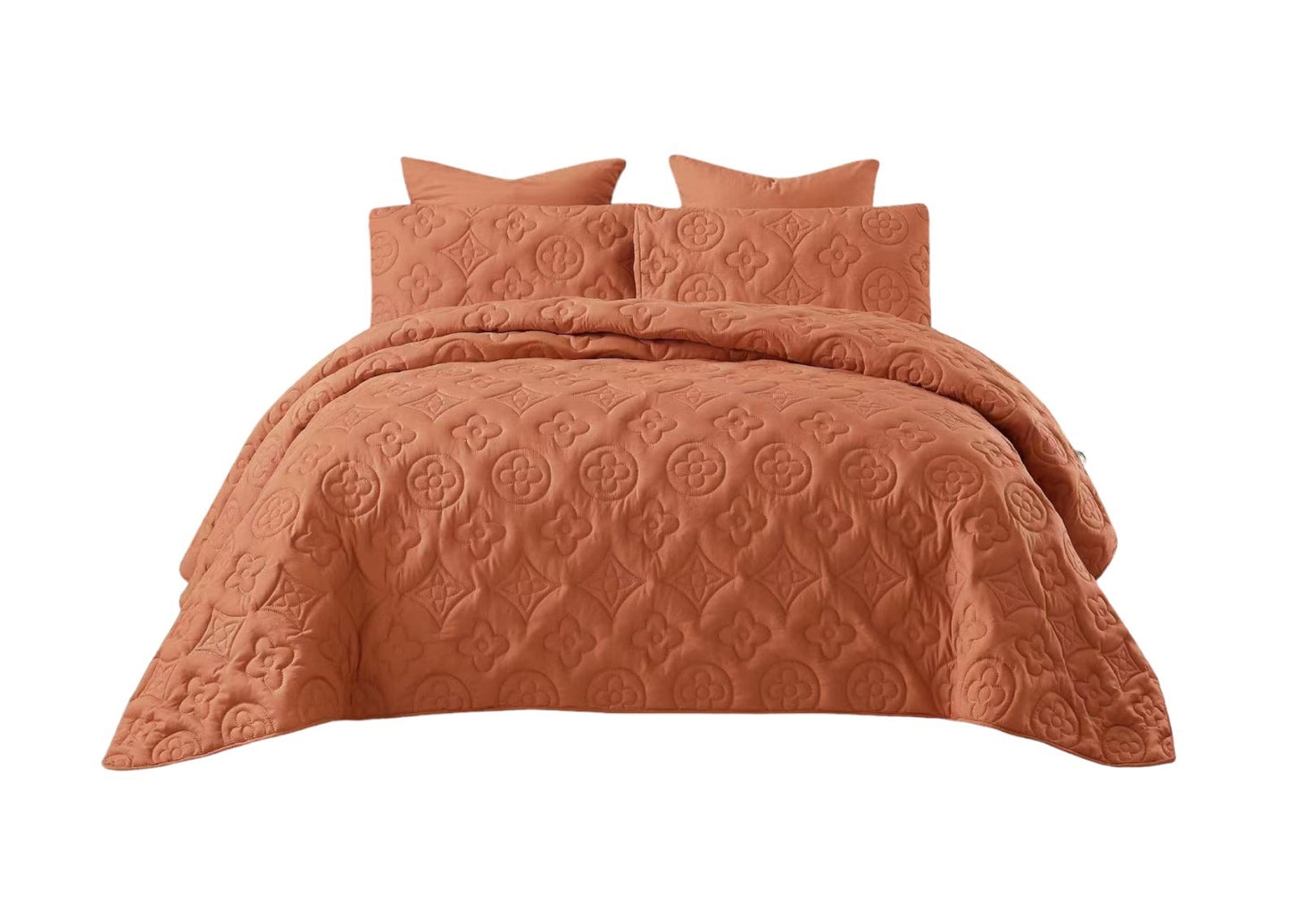 ZS - 5pcs Super King MOKKA Quilted Bedspread