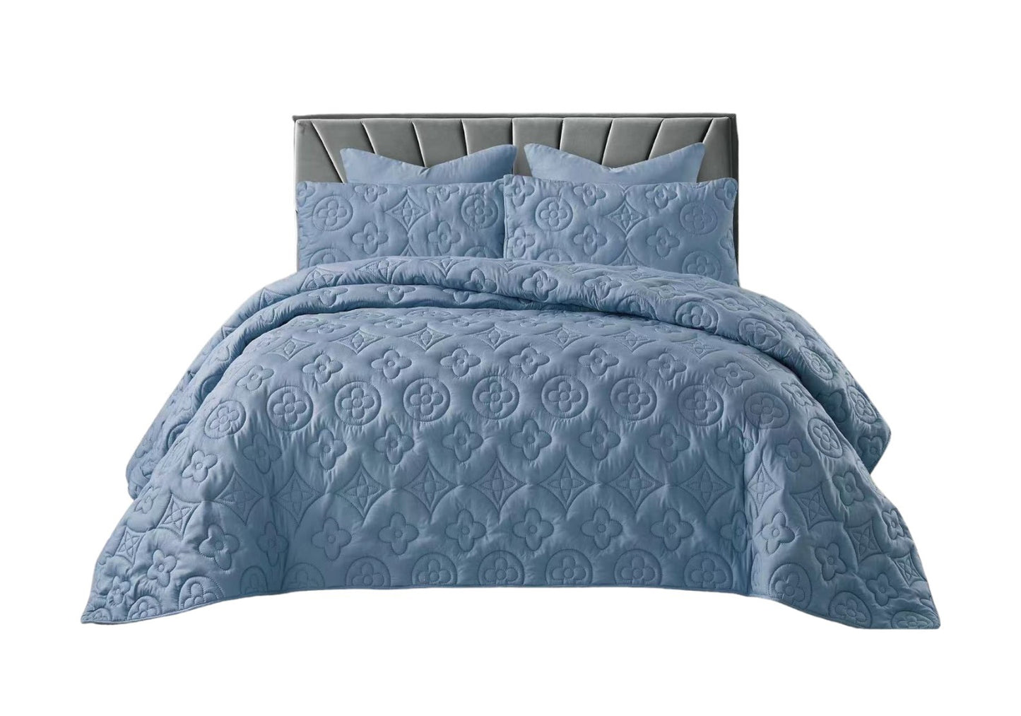 ZS - 5pcs Super King MOKKA Quilted Bedspread