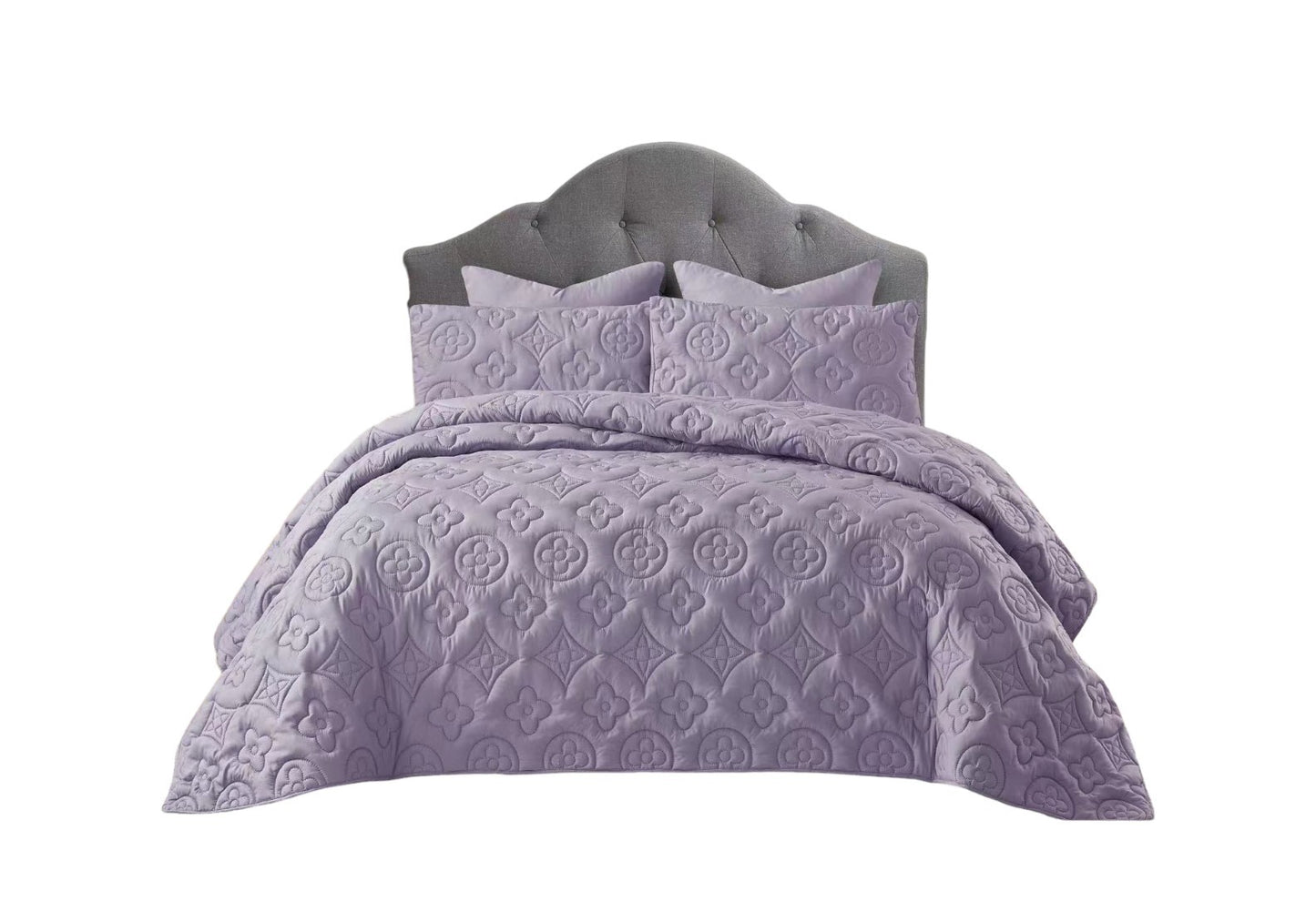 ZS - 5pcs Super King MOKKA Quilted Bedspread