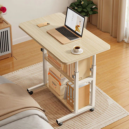 ZS - Laptop Desk with 2 Shelves - Height Adjustable