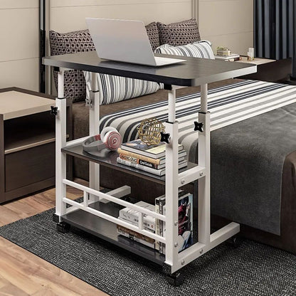 ZS - Laptop Desk with 2 Shelves - Height Adjustable