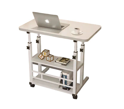 ZS - Laptop Desk with 2 Shelves - Height Adjustable