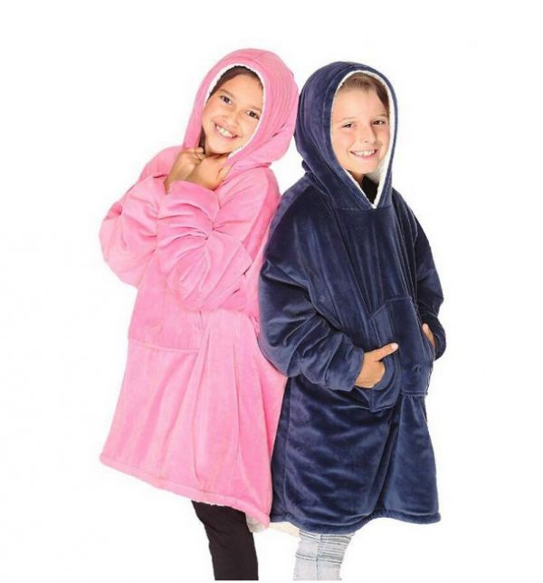 ZS - Kids Huggle Hoodie Oversized Ultra Plush Blanket Hoodie