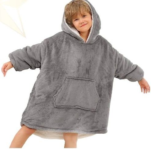 ZS - Kids Huggle Hoodie Oversized Ultra Plush Blanket Hoodie