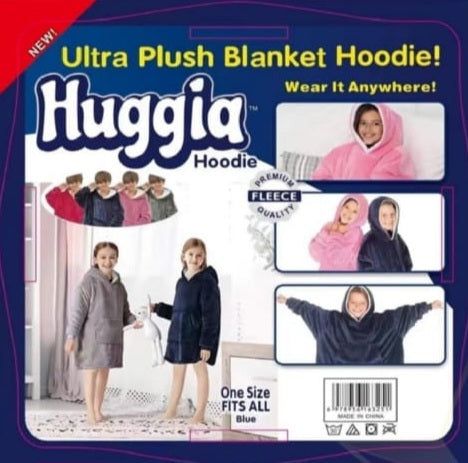 ZS - Kids Huggle Hoodie Oversized Ultra Plush Blanket Hoodie