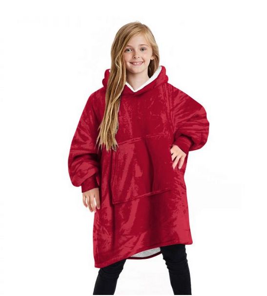 ZS - Kids Huggle Hoodie Oversized Ultra Plush Blanket Hoodie
