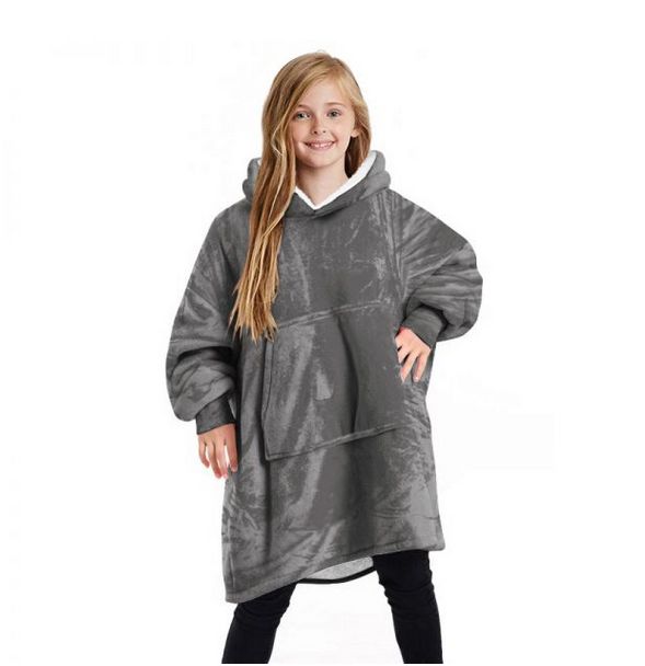 ZS - Kids Huggle Hoodie Oversized Ultra Plush Blanket Hoodie