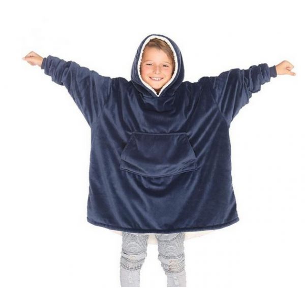 ZS - Kids Huggle Hoodie Oversized Ultra Plush Blanket Hoodie