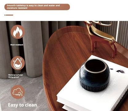 ZS - Luxurious Side Table Teardrop Shape