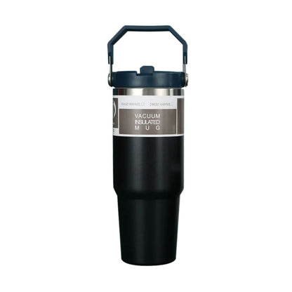 ZS - 890ml/300oz Thermal Insulated Travel Mug with Carry Handle and Straw