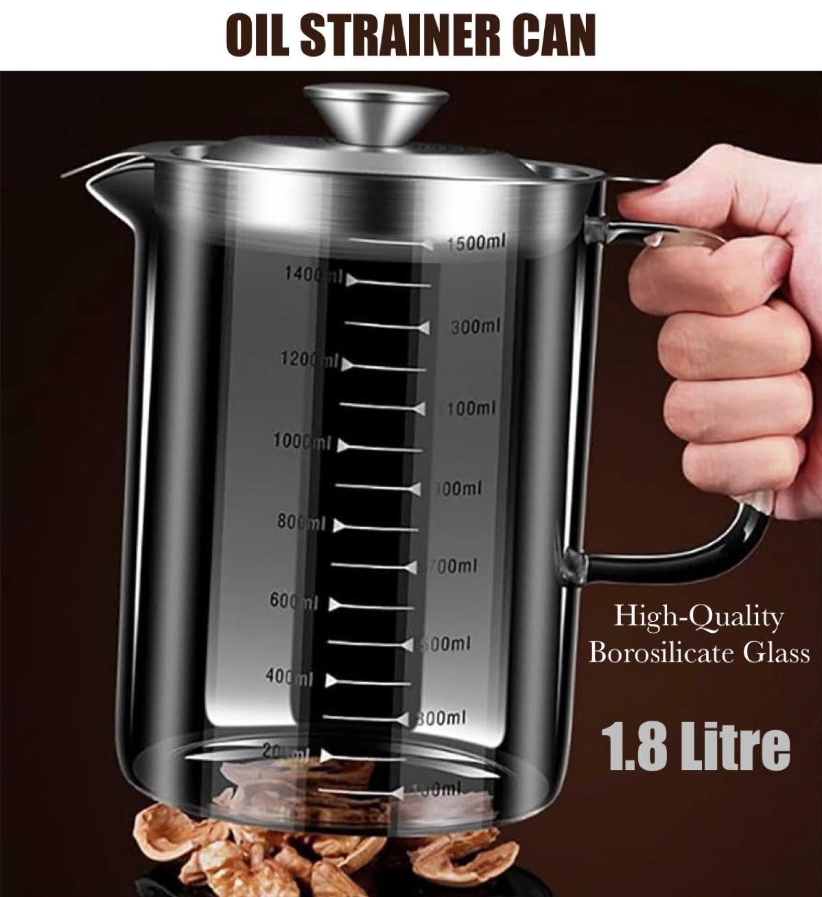 ZS - Oil Strainer Glass Jug