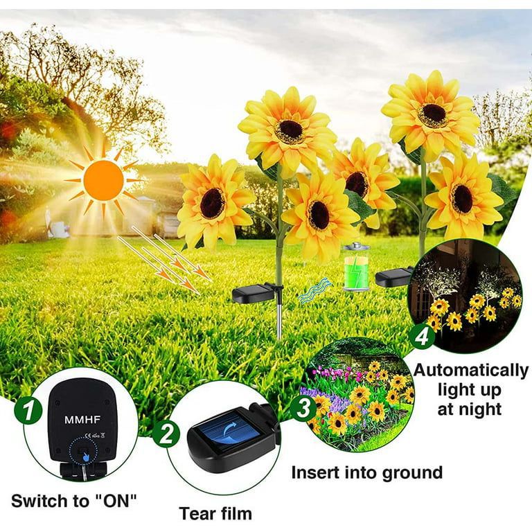 ZS - Solar Garden Light 3 in 1 Sunflowers