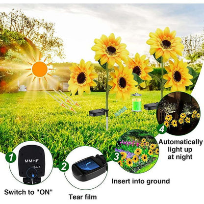 ZS - Solar Garden Light 3 in 1 Sunflowers