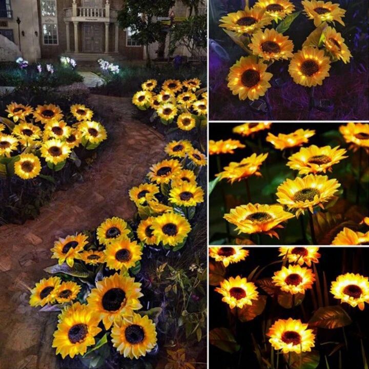 ZS - Solar Garden Light 3 in 1 Sunflowers