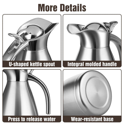 ZS - European Stainless Steel Vacuum Thermal Flask - 2 Litre