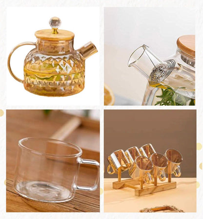 ZS - 7PCS Glass Teapot Set