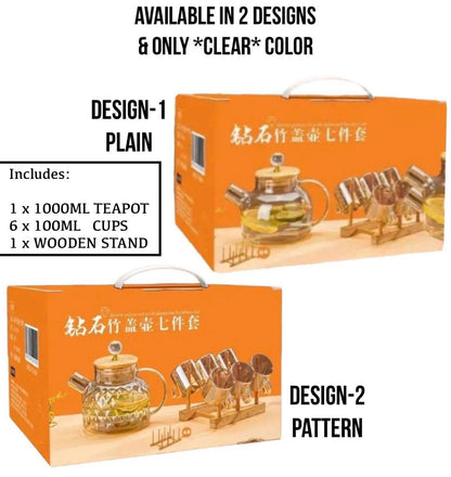 ZS - 7PCS Glass Teapot Set