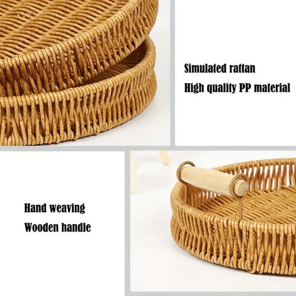 ZS - 3pcs Woven Tray Set