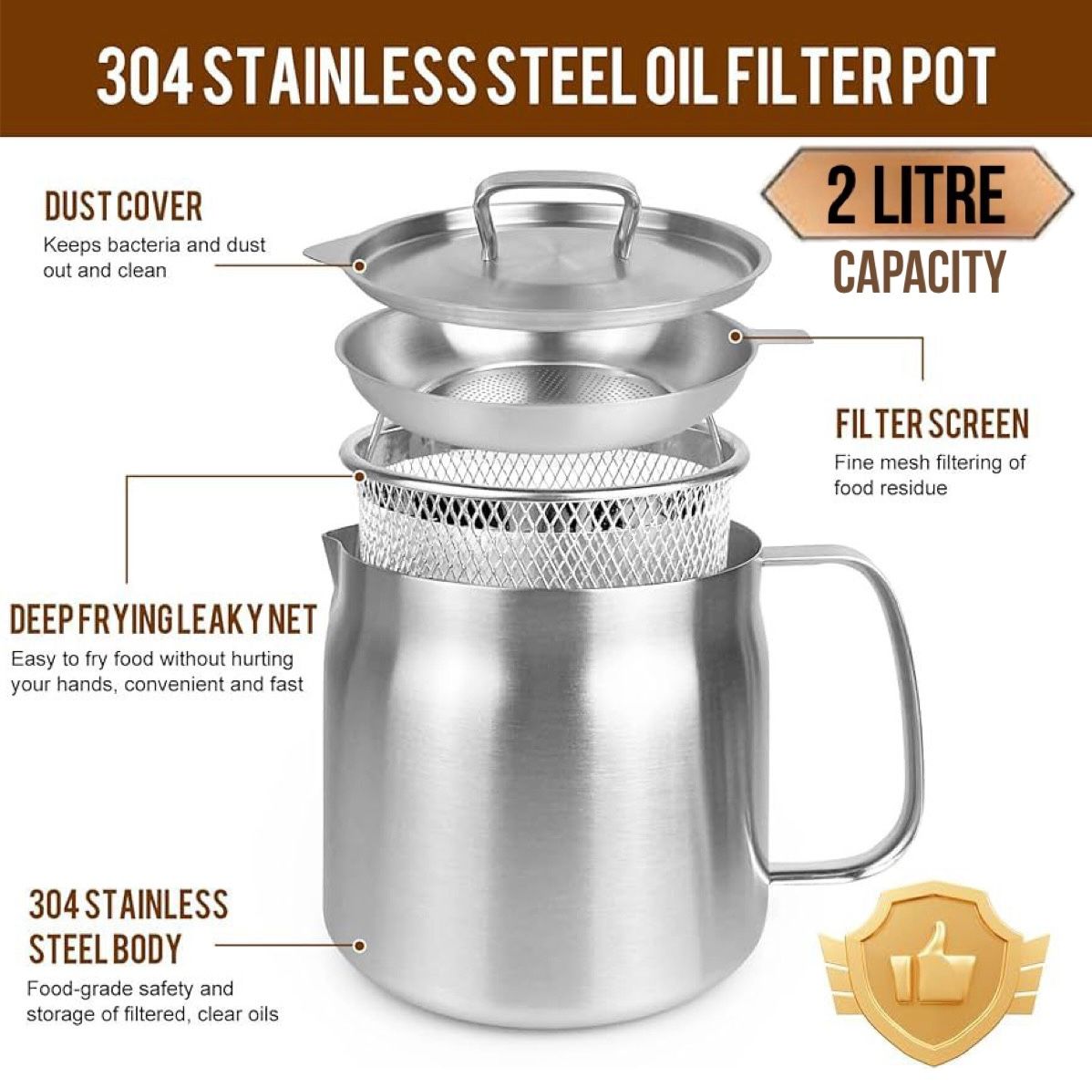 ZS - Oil Strainer Pot 2 Liter