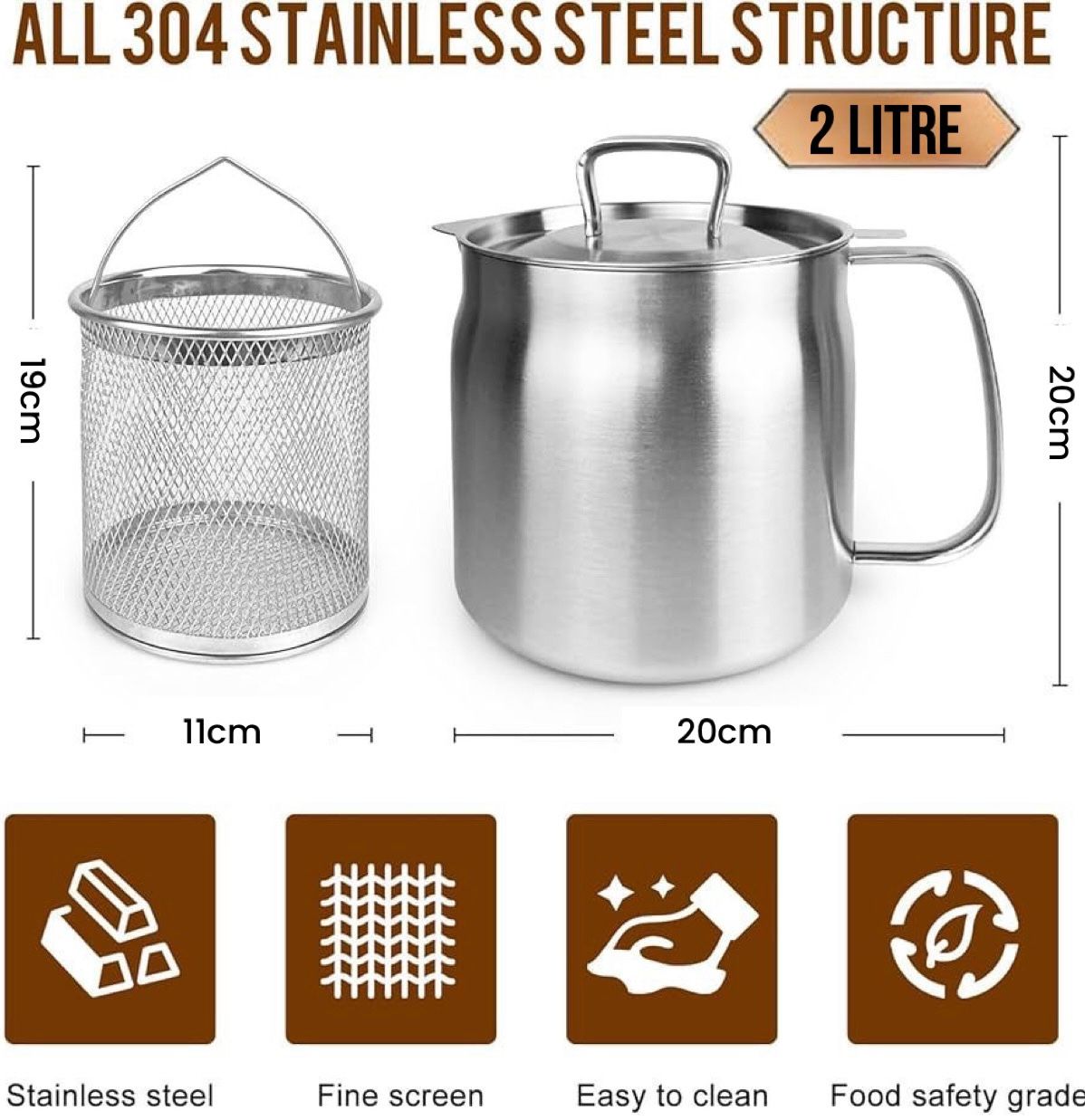 ZS - Oil Strainer Pot 2 Liter