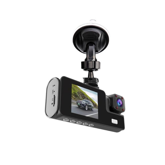 ZS - DUAL DASHCAM HD 1080P Triple Lens Reverse Park Monitor Car DVR viidure