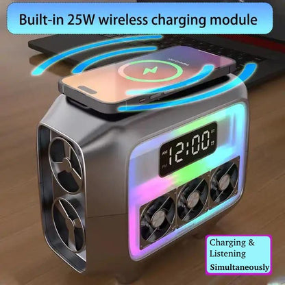 ZS - Bluetooth Speaker with wireless charging station