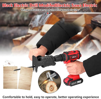 ZS - Portable Reciprocating Saw Adapter Kits Electric Drill Modify Power Wood Cutter