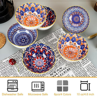 ZS - SET OF 6 COLOURFUL BOWLS