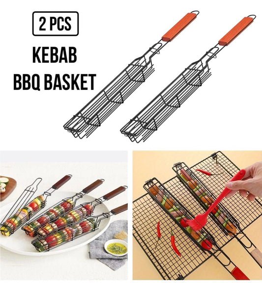 ZS - Kebab BBQ Basket 2pcs Set