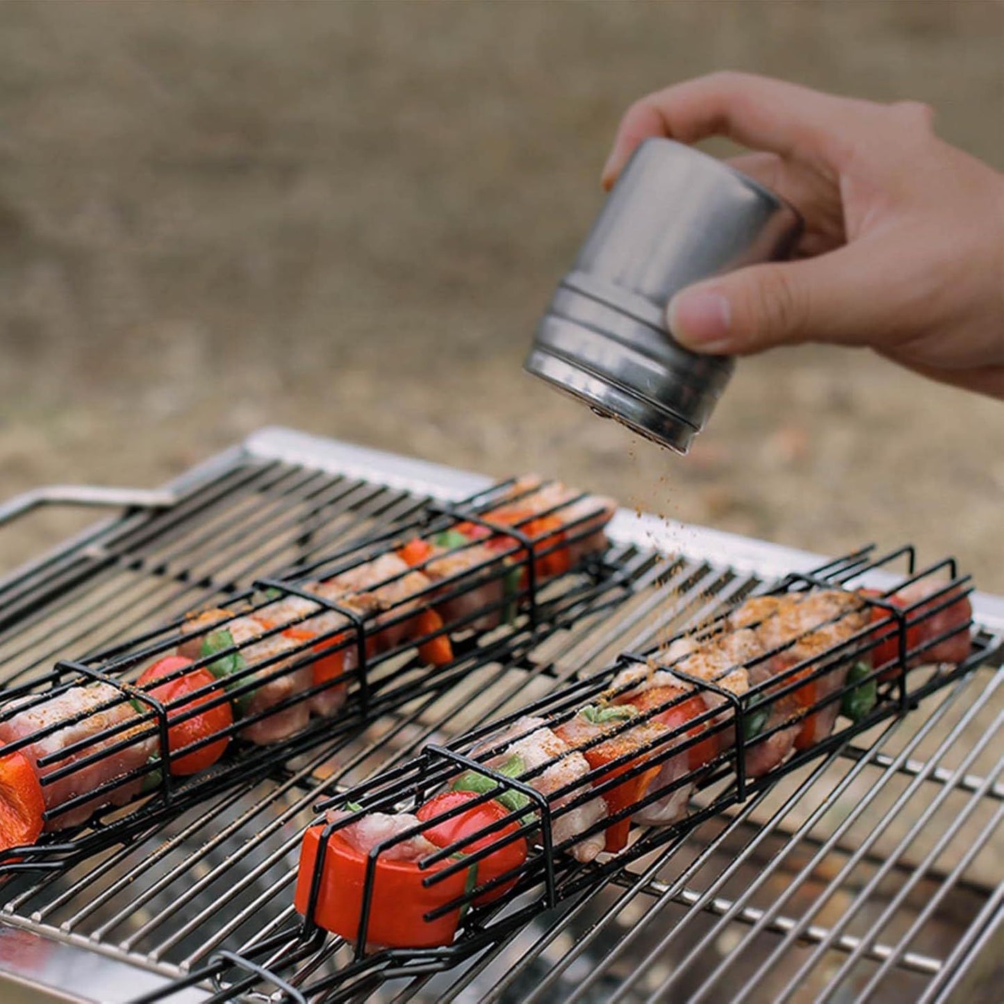 ZS - Kebab BBQ Basket 2pcs Set