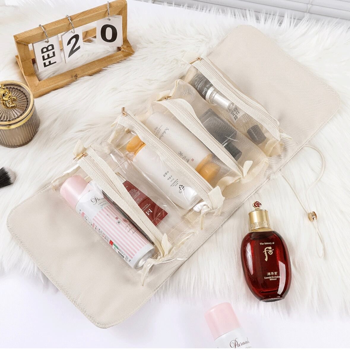 ZS - 4 IN 1 Detachable Toiletry Make up Storage Bag