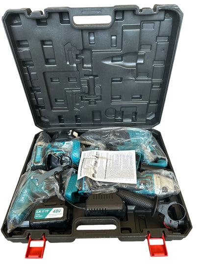ZS - 48V 5 IN 1 CORDLESS TOOLS - Drill, Hammer Drill, Impact Wrench, Angle Grinder and Hot Glue Gun