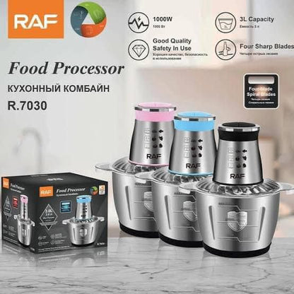 ZS - RAF 3L SS Electric Meat Grinder / Food Processor