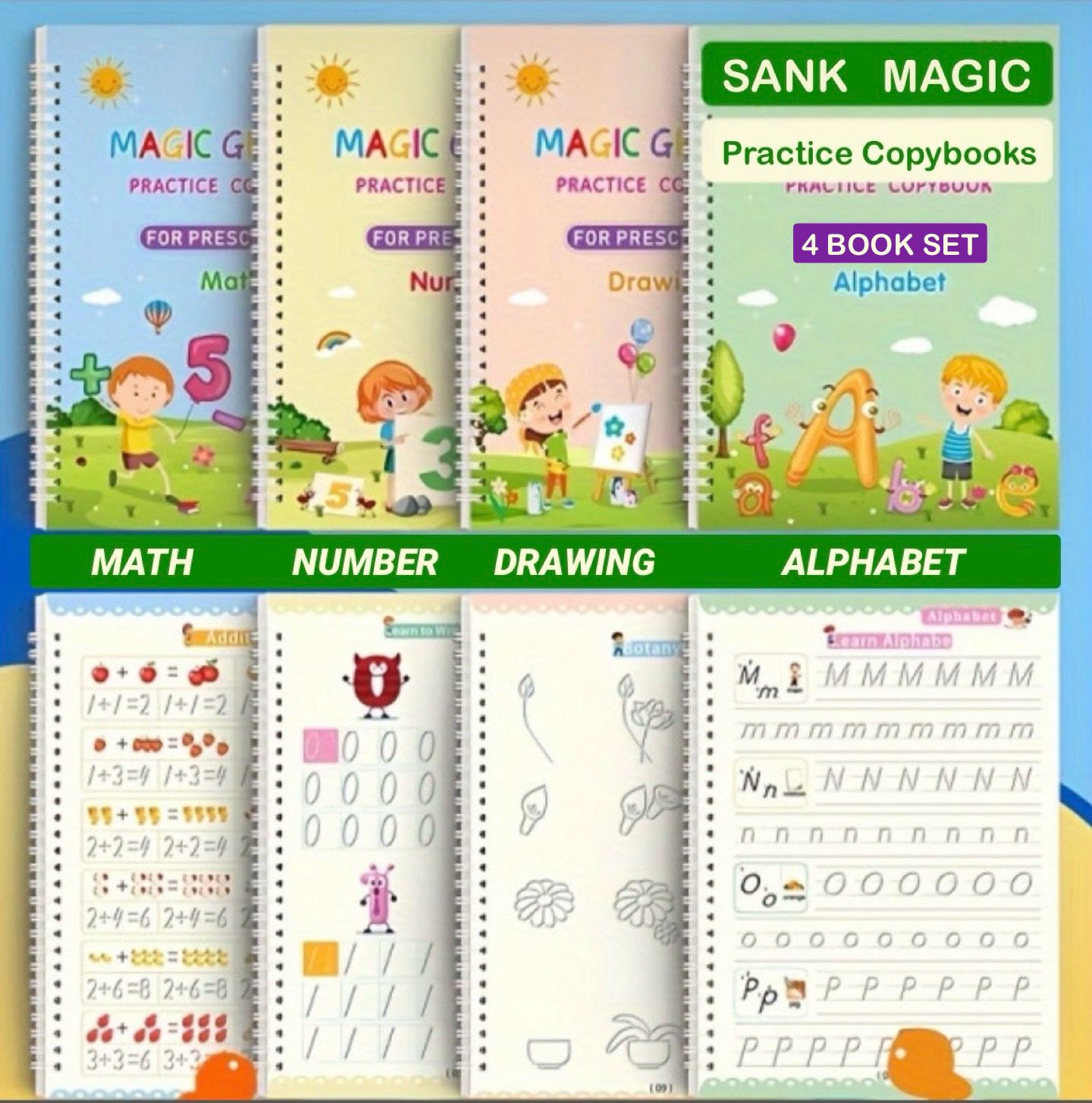 ZS - Magic Practice Copybook Set - 4 Books