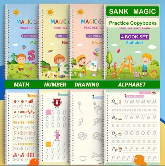 ZS - Magic Practice Copybook Set - 4 Books