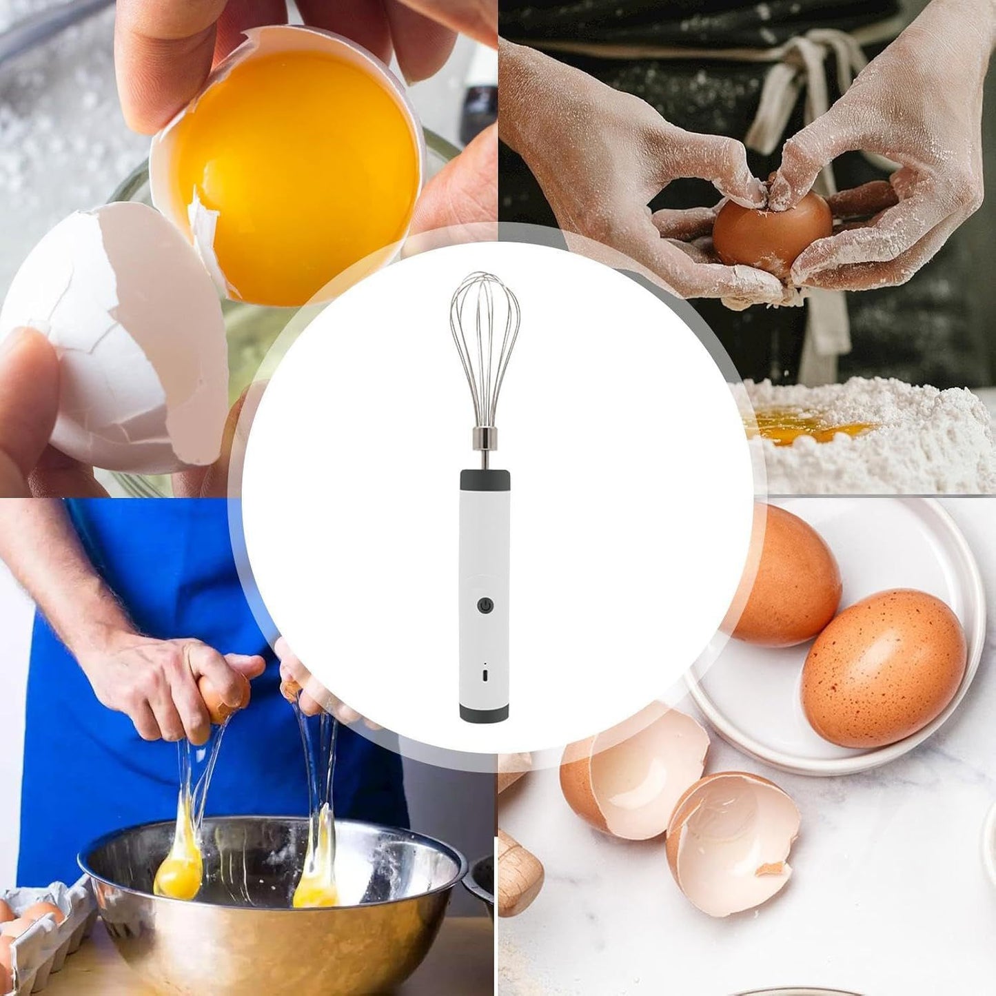 ZS - Rotatable Egg Beater, Milk Frother - Rechargeable