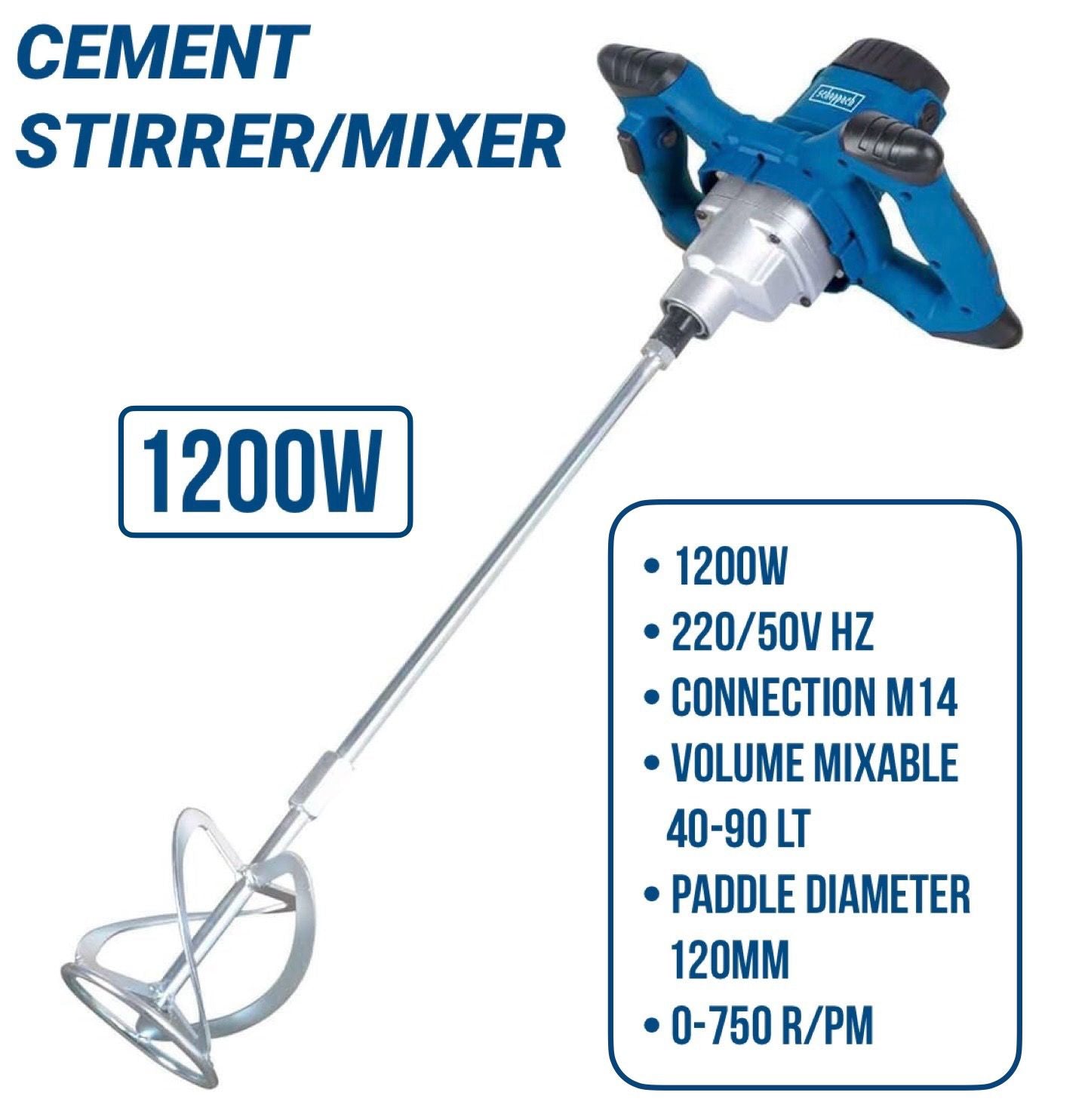 ZS - Handheld Industrial Paint Mixer Cement Stirrer 1200W