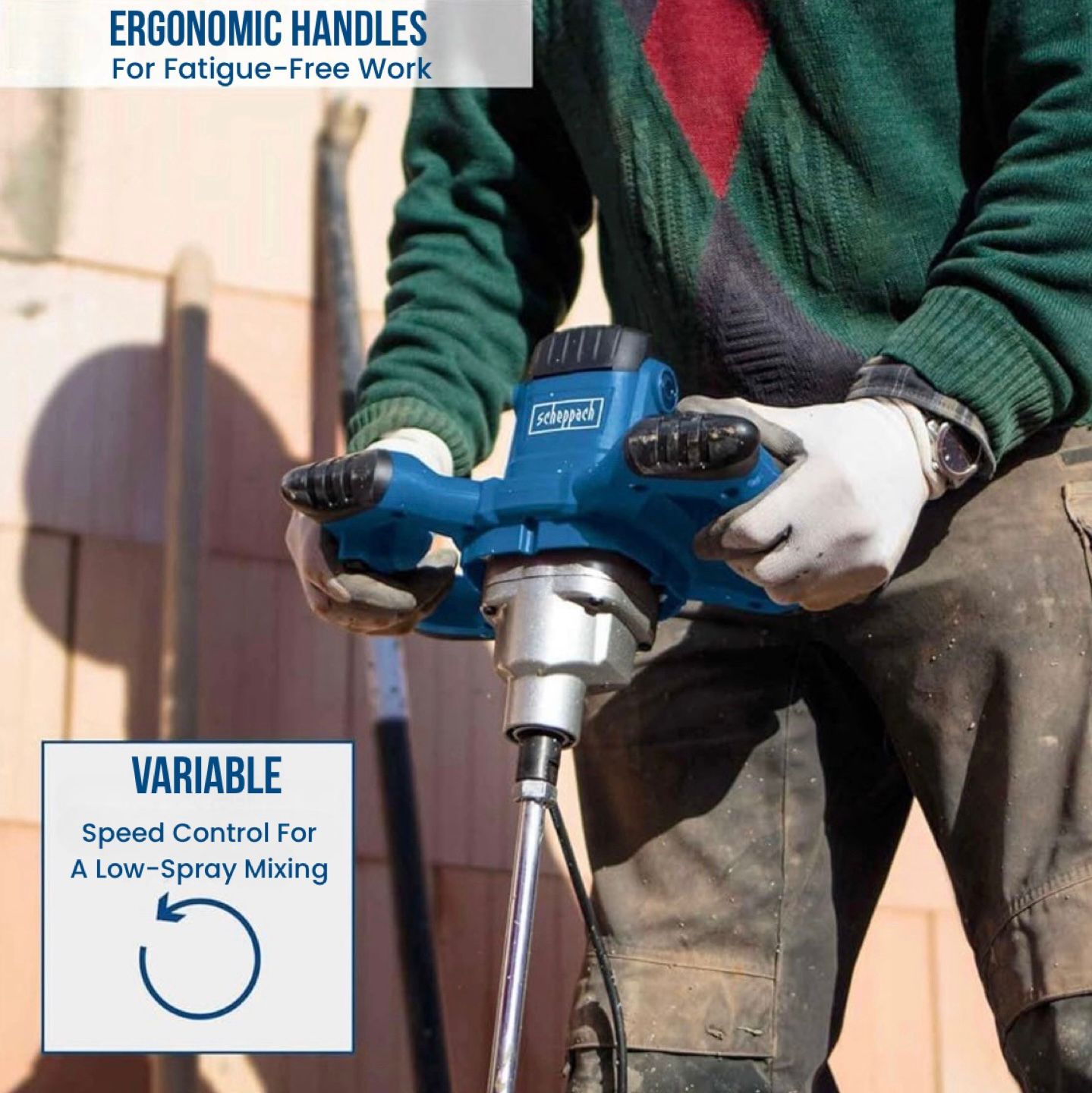 ZS - Handheld Industrial Paint Mixer Cement Stirrer 1200W