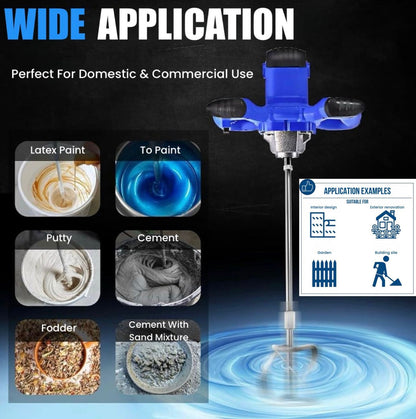 ZS - Handheld Industrial Paint Mixer Cement Stirrer 1200W