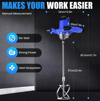 ZS - Handheld Industrial Paint Mixer Cement Stirrer 1200W