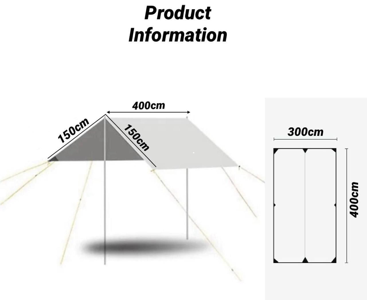 ZS - Canopy Tent 400 x 300cm