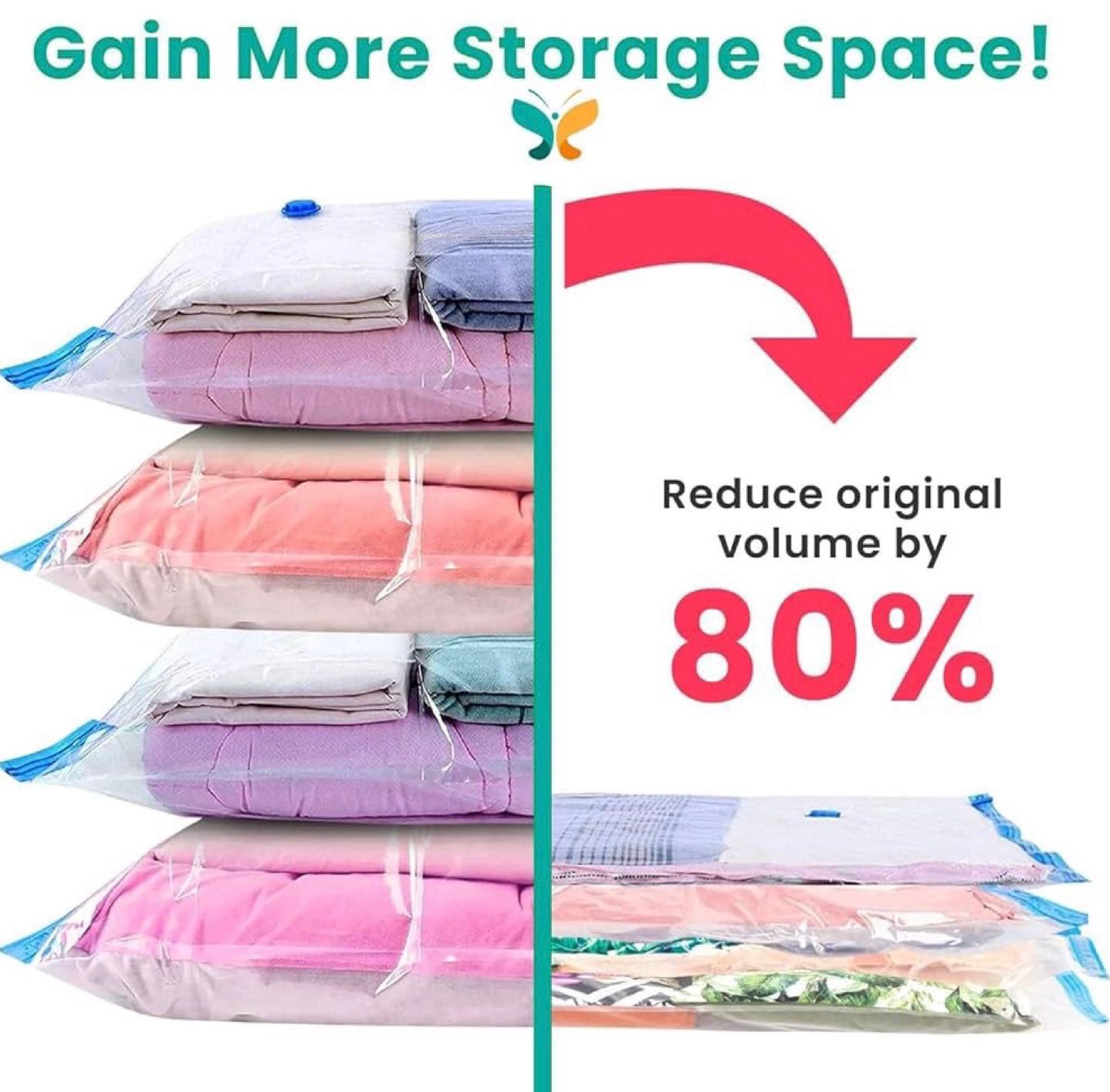 ZS -10 PCs Vacuum Storage Bags