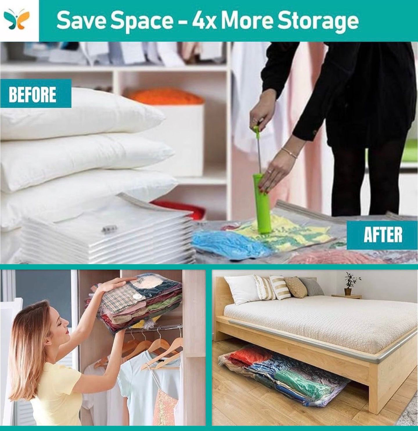 ZS -10 PCs Vacuum Storage Bags